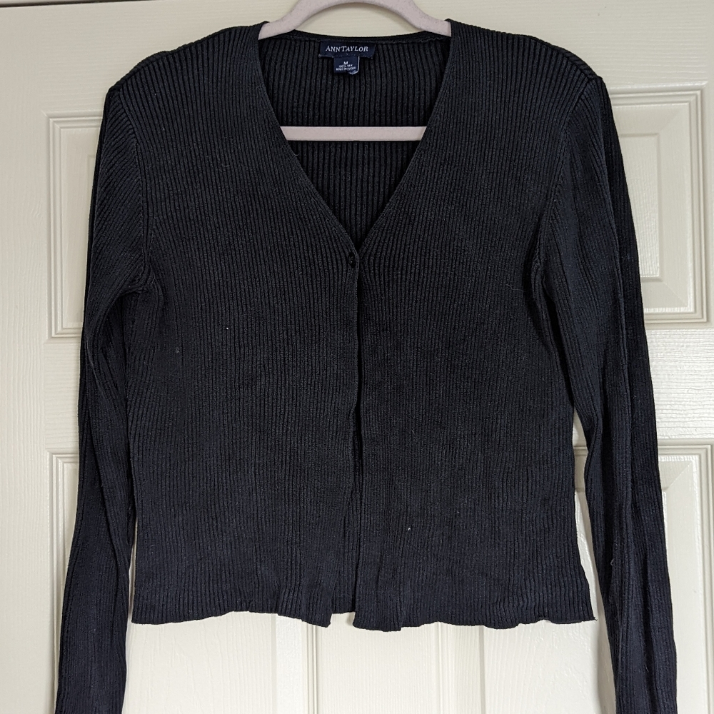 Ann Taylor Black Sweater Medium